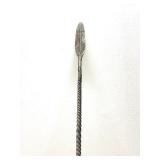 Old Vintage Wrought Iron & Wood Spear #3