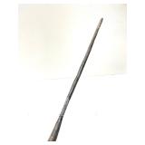Old Vintage Wrought Iron & Wood Spear #3