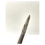 Old Vintage Wrought Iron & Wood Spear #3