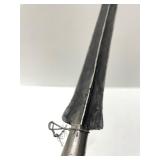 Old Vintage Wrought Iron & Wood Spear w/Long Blade  #4