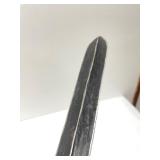 Old Vintage Wrought Iron & Wood Spear w/Long Blade  #4