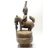 Old African Tribal Large Equestrian Vessel