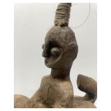 Old African Tribal Large Equestrian Vessel