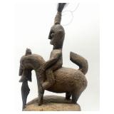 Old African Tribal Large Equestrian Vessel