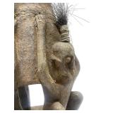 Old African Tribal Large Equestrian Vessel