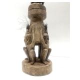Old African Tribal Large Equestrian Vessel