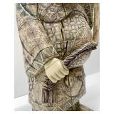 Fantastic LARGE Old Vintage Japanese Figural Bone Sculpture of a Man w/Hammer