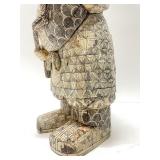 Fantastic LARGE Old Vintage Japanese Figural Bone Sculpture of a Man w/Hammer