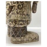 Fantastic LARGE Old Vintage Japanese Figural Bone Sculpture of a Man w/Hammer