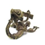 Old Vintage Heavy Bronze Sculpture of a Mother & Child