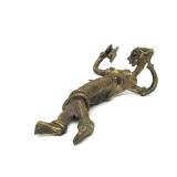 Old Vintage Heavy Bronze Sculpture of a Mother & Child