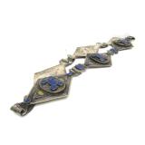 Beautiful Antique Afghan Tribal Belt w/Lapis