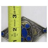 Beautiful Antique Afghan Tribal Belt w/Lapis