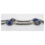 Beautiful Antique North African or Middle Eastern Large Genuine Silver Pendant Necklace