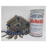 Beautiful Antique North African or Middle Eastern Large Genuine Silver Pendant Necklace