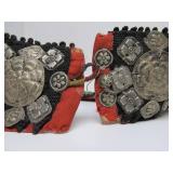 Exceptional LARGE Antique Turkoman Silver Chest Adornment w/HUGE Heart Pendant