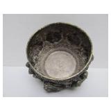 Outstanding Antique Signed Burmese Relief Silver Bowl - Genuine Silver