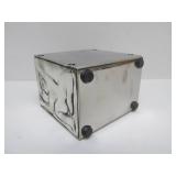 Designer Modernist Sculptural Chrome Desk Pen Holder by Carrol Boyes