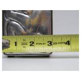 Designer Modernist Sculptural Chrome Desk Pen Holder by Carrol Boyes