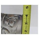 Designer Modernist Sculptural Chrome Desk Pen Holder by Carrol Boyes