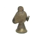 Lovely Antique India Brass/Bronze Gauri Head Bust Sculpture