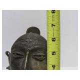 Lovely Antique India Brass/Bronze Gauri Head Bust Sculpture