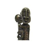 Smaller Antique African Bronze Chief Sculpture