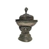 Antique Tibetan Kapala Skull Ritual Bowl