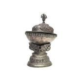 Antique Tibetan Kapala Skull Ritual Bowl