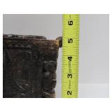 Old Relief Carved African Dogon Box w/Lid