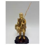 Carved Vintage Faux Ivory or Bone Oriental Figure #12