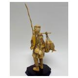 Carved Vintage Faux Ivory or Bone Oriental Figure #12