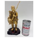 Carved Vintage Faux Ivory or Bone Oriental Figure #12