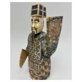 Carved Vintage Faux Ivory or Bone Oriental Figure #5