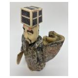 Carved Vintage Faux Ivory or Bone Oriental Figure #5