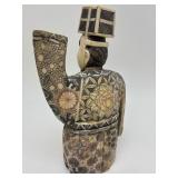 Carved Vintage Faux Ivory or Bone Oriental Figure #5