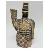 Carved Vintage Faux Ivory or Bone Oriental Figure #5