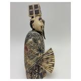 Carved Vintage Faux Ivory or Bone Oriental Figure #5