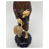 Carved Vintage Faux Ivory or Bone/Wood Oriental Figure #10