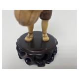 Carved Vintage Faux Ivory or Bone/Wood Oriental Figure #10