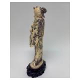 Carved Vintage Faux Ivory or Bone Oriental Figure #7