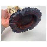 Carved Vintage Faux Ivory or Bone Oriental Figure #7