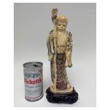 Carved Vintage Faux Ivory or Bone Oriental Figure #7