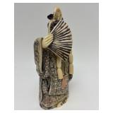 Carved Vintage Faux Ivory or Bone Oriental Figure #6