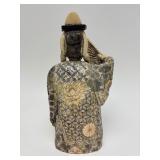Carved Vintage Faux Ivory or Bone Oriental Figure #6