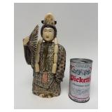 Carved Vintage Faux Ivory or Bone Oriental Figure #6