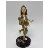 Carved Vintage Faux Ivory or Bone Oriental Figure #4