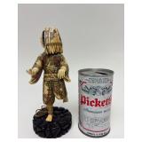 Carved Vintage Faux Ivory or Bone Oriental Figure #4