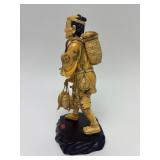 Carved Vintage Faux Ivory or Bone Oriental Figure #11