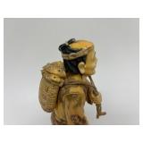 Carved Vintage Faux Ivory or Bone Oriental Figure #11